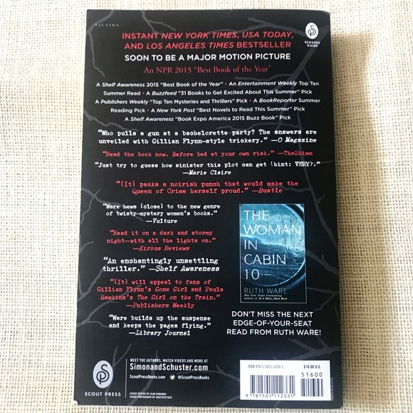 In a Dark Dark Wood by Ruth Ware, Page Turner Mystery Book, Vacation Read - Picture 2 of 4